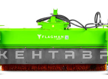 Щётка подметальная с бункером Flagman | Флагман PRO (1,85) с боковой щёткой