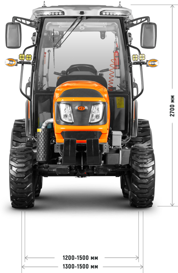 Габариты спереди