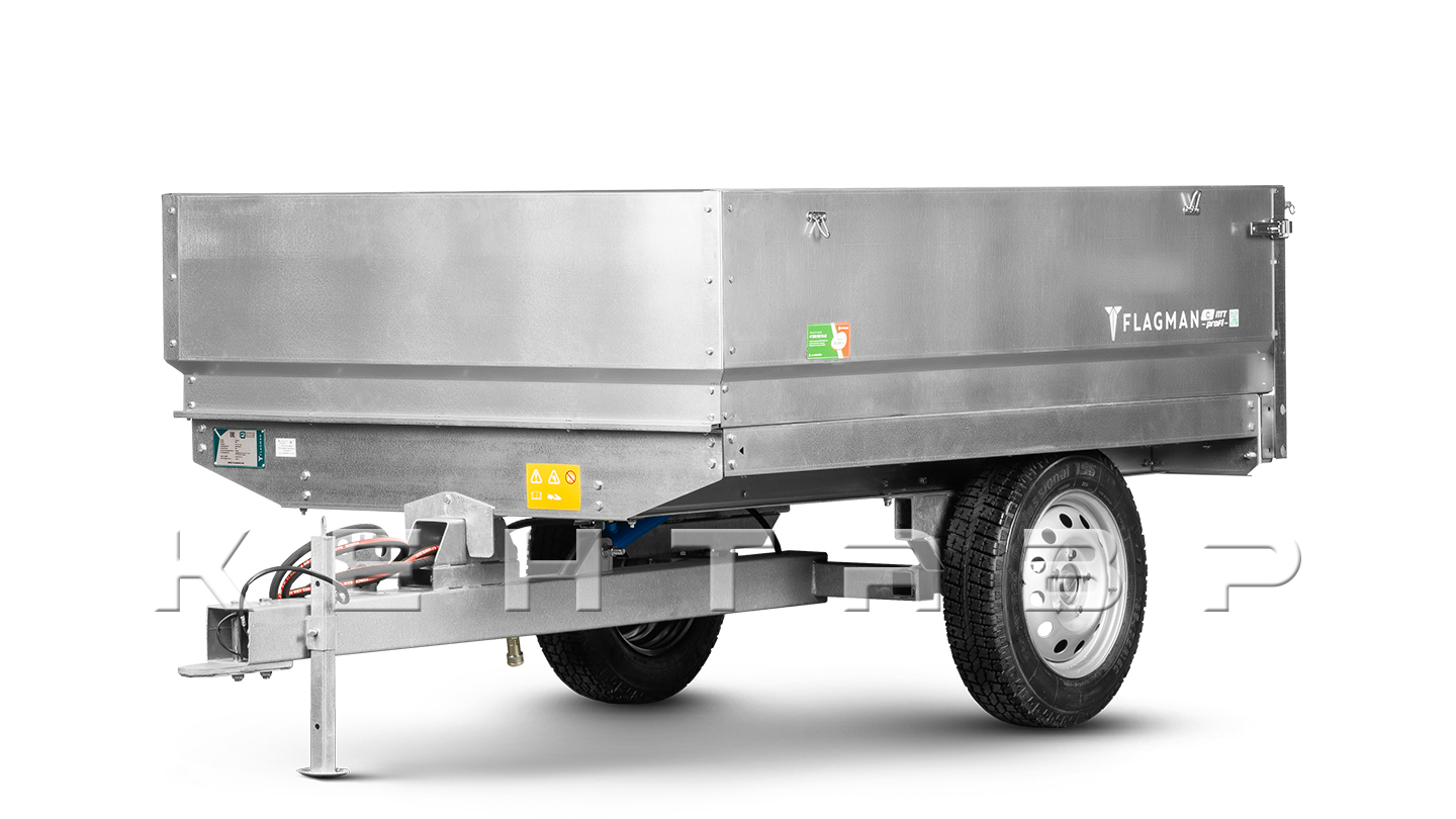 Прицеп Flagman | Флагман C/ПТТ — 1,5 с ПСМ к трактору (самосвальный)