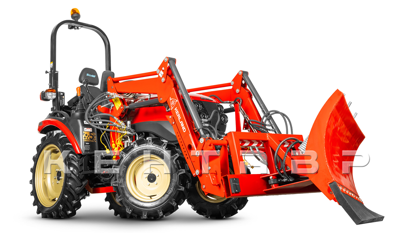 Отвал Flagman | Флагман 02 FP к фронтальному погрузчику с пружинными амор. и гидроповоротом (1,2 м)