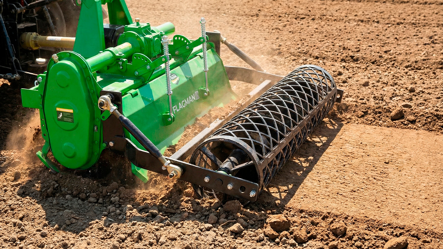 Каток сетчатый для почвофрезы Flagman | Флагман PRO 1400 (1,4 м) 0