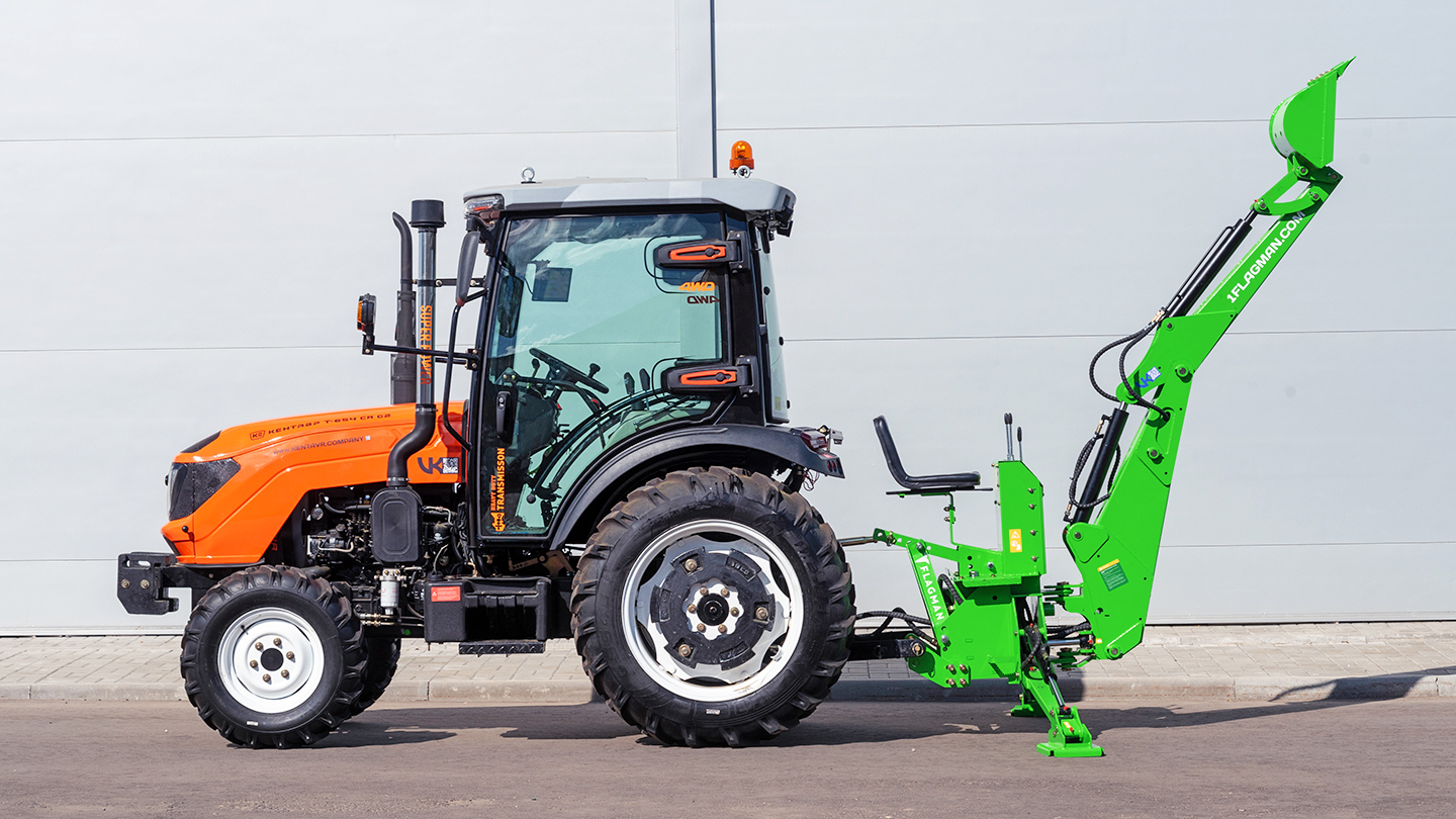 Навесной экскаватор Flagman | Флагман LW7 + захват механический 0