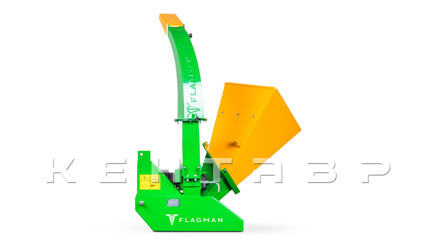 Измельчитель веток коммунальный Flagman | Флагман BX 42S + (кардан 120см/6х6/усиленный/со шпонкой)